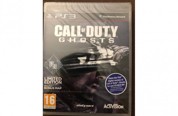 Call of Duty Ghost (PS3) Új! Eredeti bontatlan csomagolásban!
