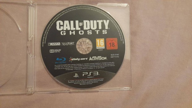 Call of Duty: Ghosts Playstation 3 PS3 jtk - csak lemez