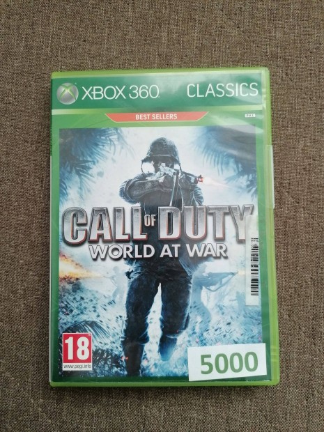 Call of duty World at war Xbox 360 jtk elad!