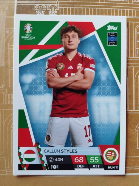 Callum Styles (Magyarorszg) Base Euro 2024 krtya