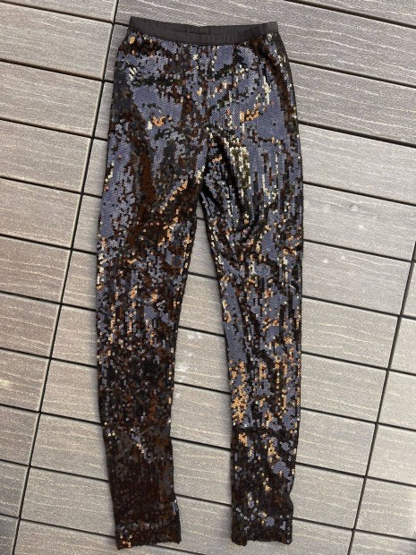 Calzedonia fekete flitteres leggings