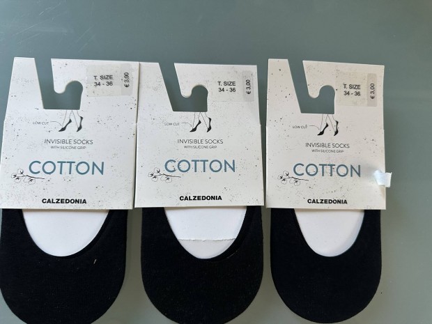Calzedonia titok zokni fekete 34-36, új