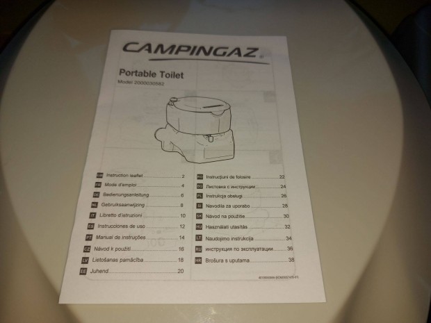 Campingaz Lakkocsi Lakaut WC Fehr - Szrke 20 literes