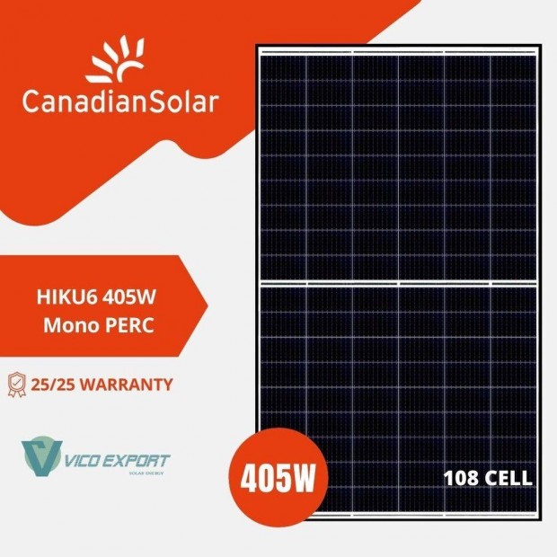 Canadian Solar 405W Napelemek Napelem panel tbla jak!! Kirusts