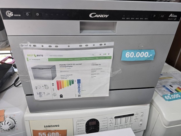 Candy inox 6teritékes mosogatógép,150eft helyett 60eft!
