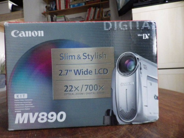 Cannon DV kamera raktárból , nem használt! + 1 db kazetta