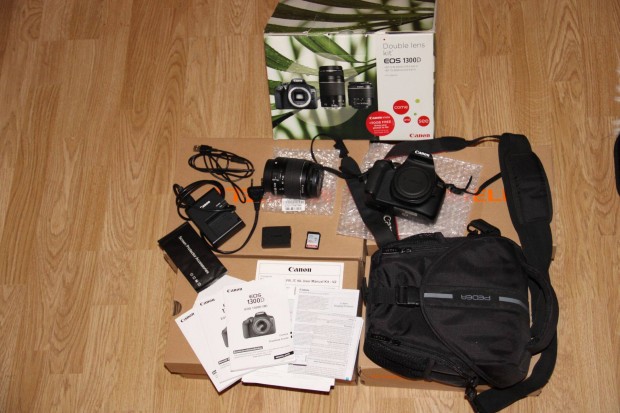 Canon 1300D 6900 expo, 18-55mm III obi, tska, Foxpost egyezets utn!