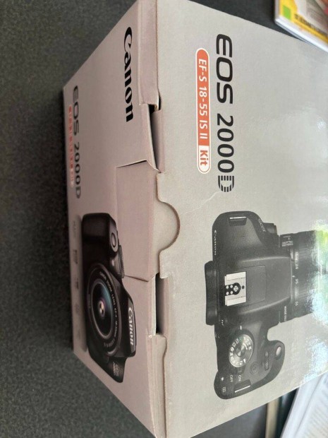 Canon 2000D + obi, Új! +Új Lowepro táska! Foxpost egyeztetés után!