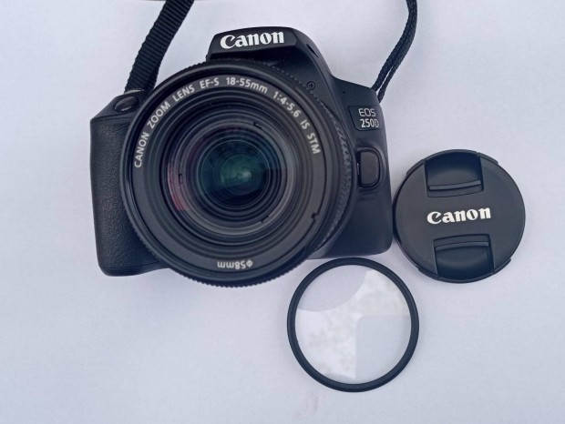 Canon 250D + 18-55mm STM + tska + tartozkok 4K 800expo