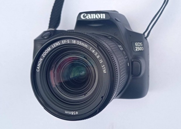 Canon 250D + 18-55mm STM + tska + tartozkok 4K 800expo