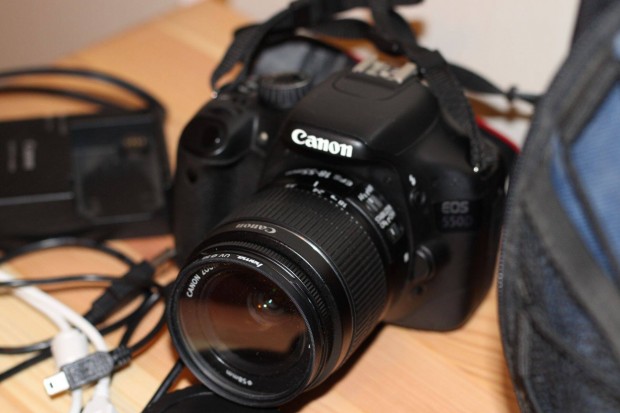 Canon 550D 3460 expo objektív és kiegészítők, Foxpost egyeztetés után!