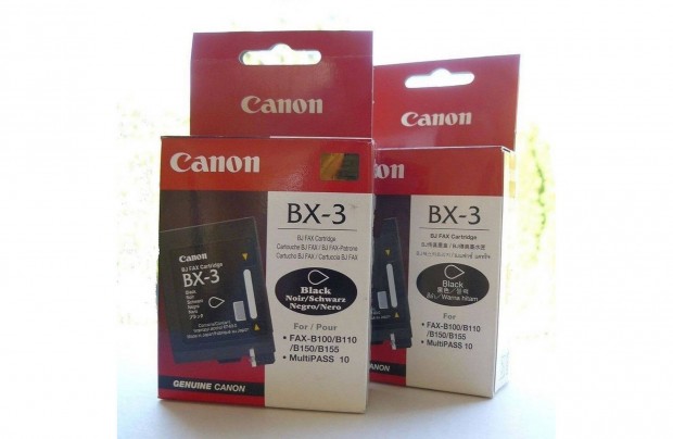 Canon BX-3 eredeti tintapatron ; canon BX3 faxpatron = 4.994.-Ft