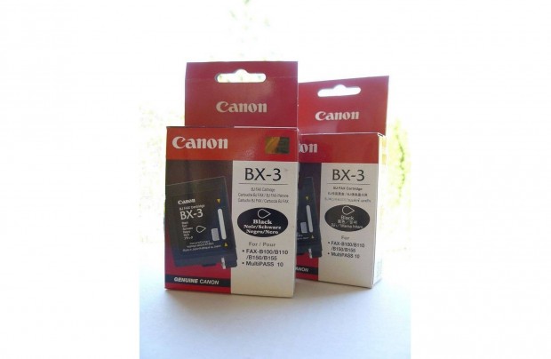 Canon BX-3 eredeti tintapatron ; canon BX3 faxpatron = 4.994.-Ft