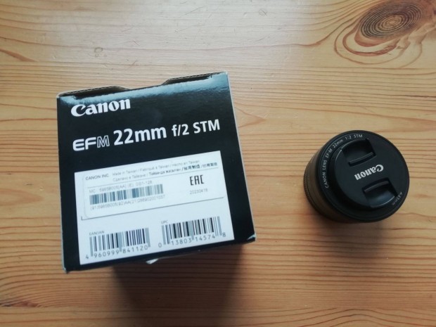 Canon EFM 22mm f/2 STM objektv, Foxpost egyeztets utn!