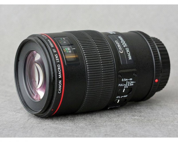 Canon EF 100 2.8 L Macro Is USM objektív 100mm | 6 hó magyar garancia!