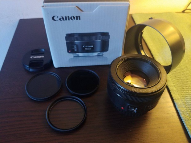 Canon EF 50mm f/1.8 STM objektv UV CPL ND8 49mm