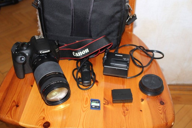 Canon EOS 1200D 75 300 USM obi, Foxpost egyezetés után!