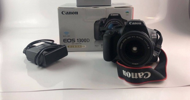 Canon EOS 1300D 2591 expo, kit obi, Foxpost egyezets utn!