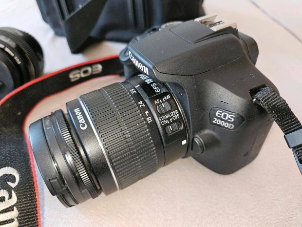 Canon EOS 2000D 1835 expo 18 55 obi, +táska! Foxpost egyeztetés után!