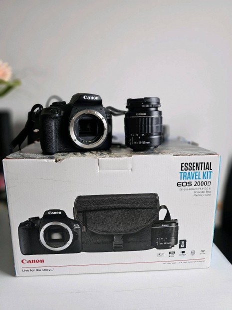 Canon EOS 2000D +travel kit 420 expo, Foxpost egyeztets utn!