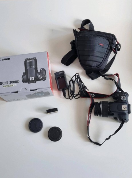 Canon EOS 2000D +travel kit, 578 expo, Foxpost csak egyeztets utn!