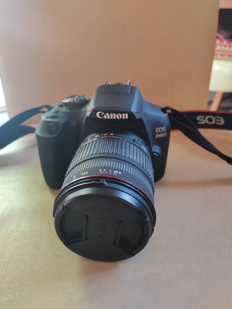 Canon EOS 2000d, 18-200mm objektv, rendszervaku, 
