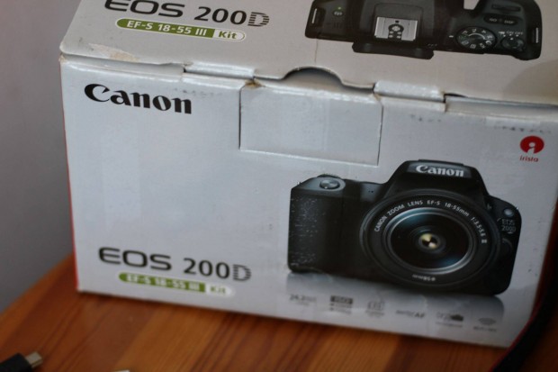 Canon EOS 200D, 13415 expo,18-55mm III obival. Foxpost egyezets utn!