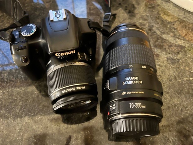 Canon EOS 450D digitális fényképező+ Canon EF-70-300 objektív eladó