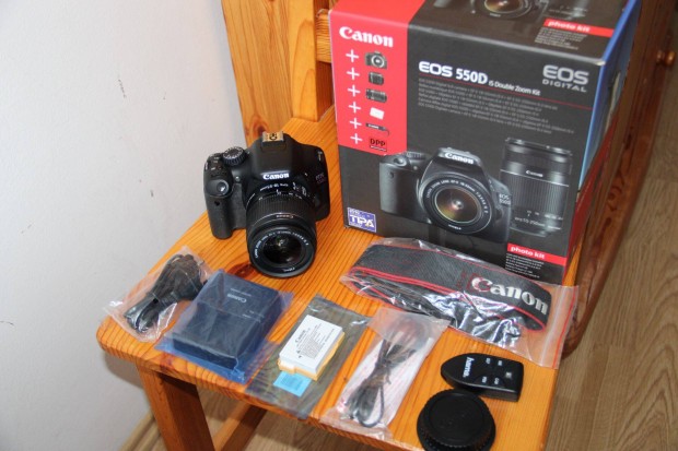 Canon EOS 550D 14000 expo, 18-55mm II obi. Foxpost egyezets utn!