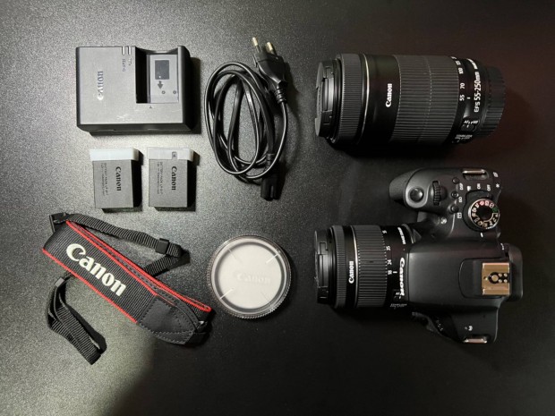 Canon EOS 800D kit (kt objektv, tripod, kt akksi, tska)