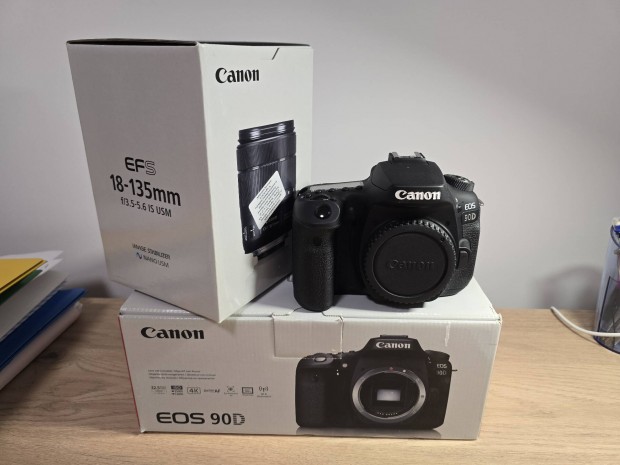 Canon EOS 90D 18-135 kit vadonatj, 0 exps 