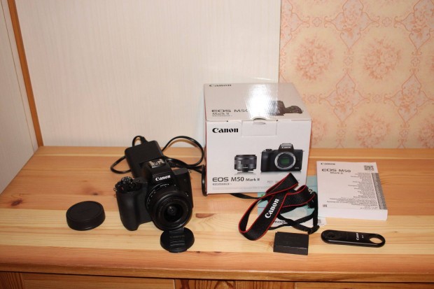 Canon EOS M50 Mark II kit obi, Szállítás egyeztetés után!!!