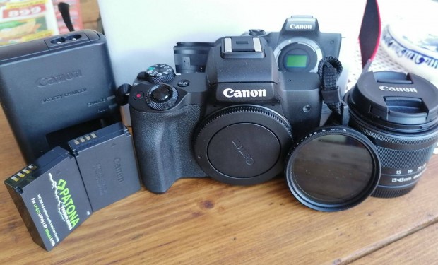 Canon EOS M50 + tartozékok