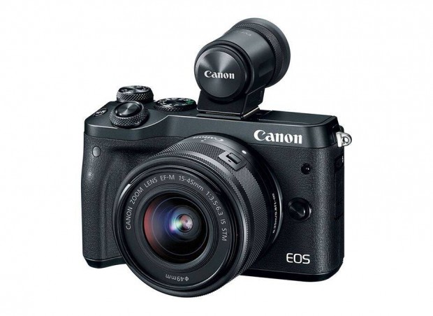 Canon EOS M6 Mark II fényképezőgép szett (fekete) | 6 hó garancia!