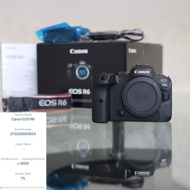 Canon EOS R6 - Újszerű - 4 000 expó