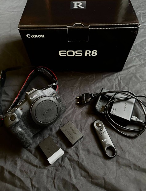 Canon EOS R8 + RF objektvek csomag elad - jszer llapotban, teljes