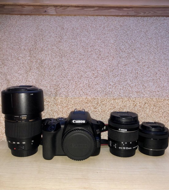 Canon Eos 250D fnykpezgp + 3db objektv