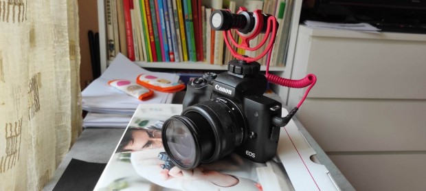Canon Eos M50 Mark II Vlogger kit jszer llapot!