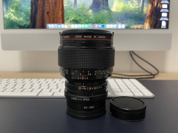 Canon FD 85mm 1.2 L Sony FE portré objektív