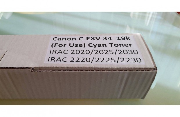 Canon IR C2020 cyan toner. Exv34 , Exv-34 , C-Exv 34 = 10160-Ft