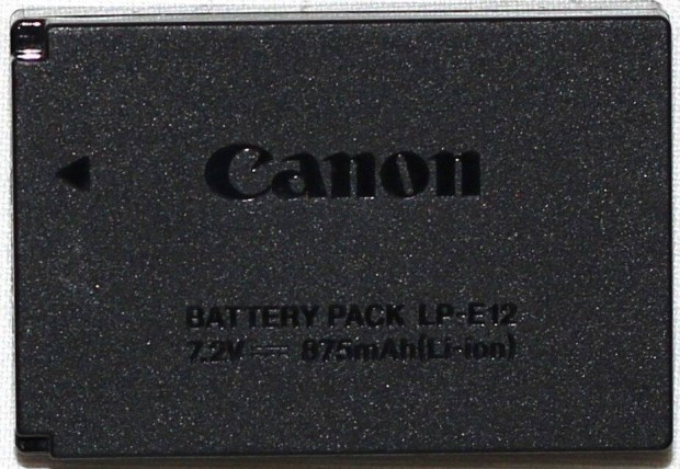Canon LP-E12 akku, eredeti gyri