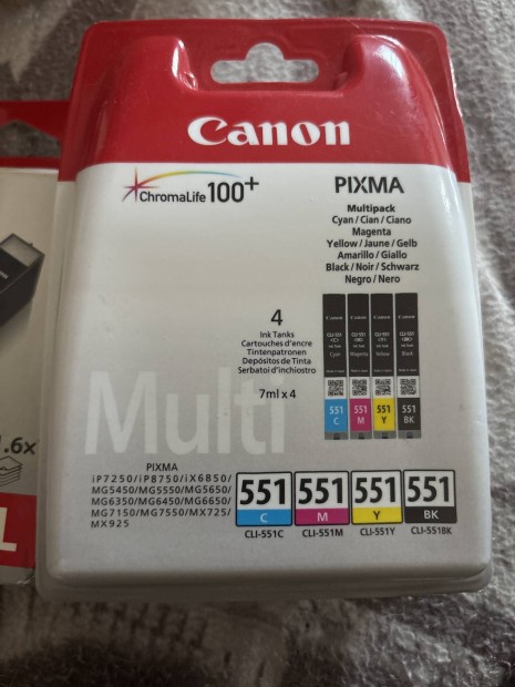 Canon Pixma Multipack 551 C, M, Y, BK