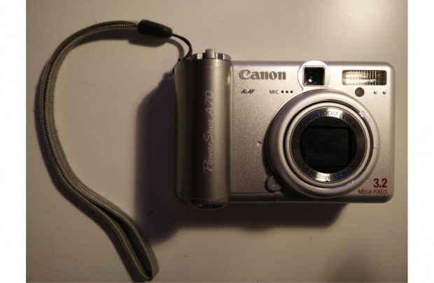 Canon Powershot A70 digitlis kamera, hibs