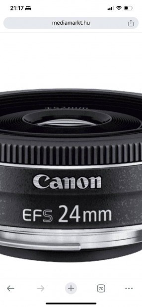 Canon f2.8 eks 24mm objektv szles ltszg obi