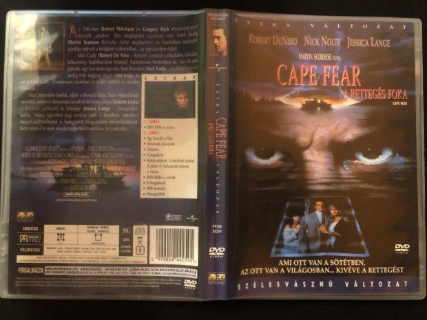 Cape Fear A rettegs foka DVD (karcmentes, duplalemezes)