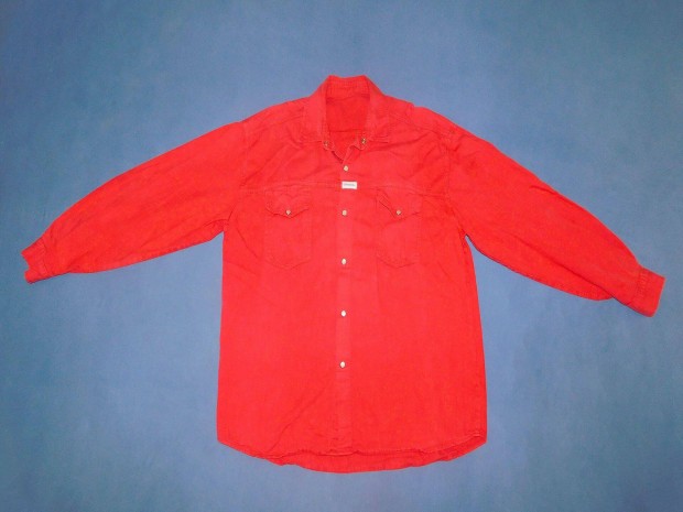 Cappuccio hossz ujj, piros, patentos, olasz farmering, XXL, 2XL