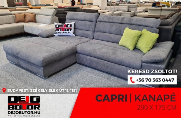 Capri 120 rugs sarok kanap lgarnitra gray 290x175 cm gyazhat