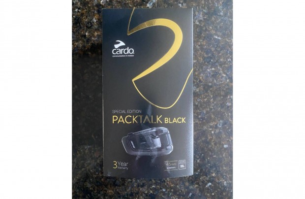 Cardo Packtalk black specilis kiads 45 mm-es JBL hanggal