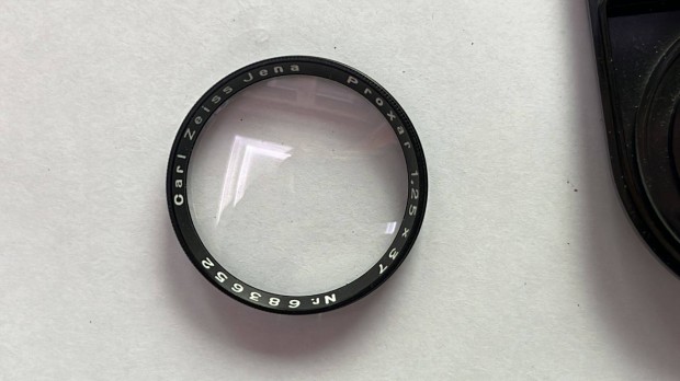 Carl Zeiss Jena Proxar 1,25 x 37 lencse bakelit dobozban