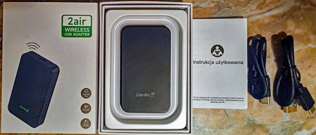 Carlinkit 5.0 2Air vezeték nélküli Apple Carplay/Android Auto adapter